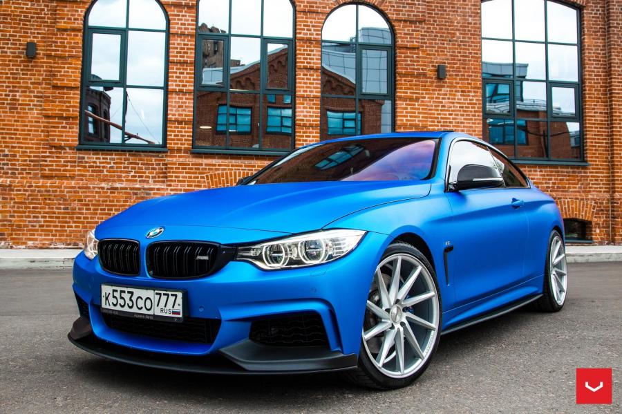 BMW 4-Series Matte Blue on Vossen Wheels (CVT) '2017